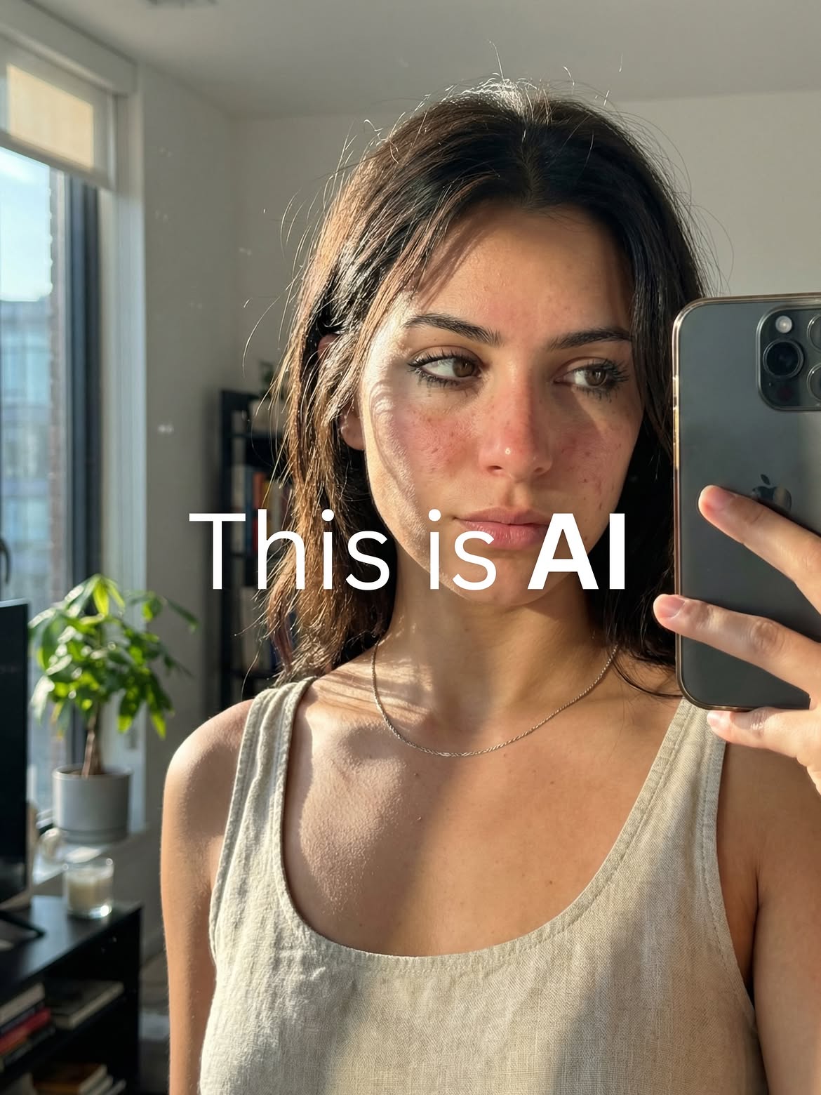 This is AI — mirror selfie
